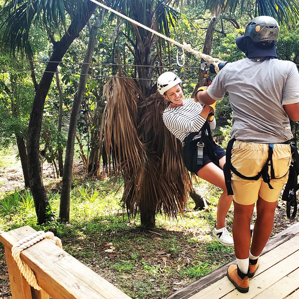 Kim Ziplining