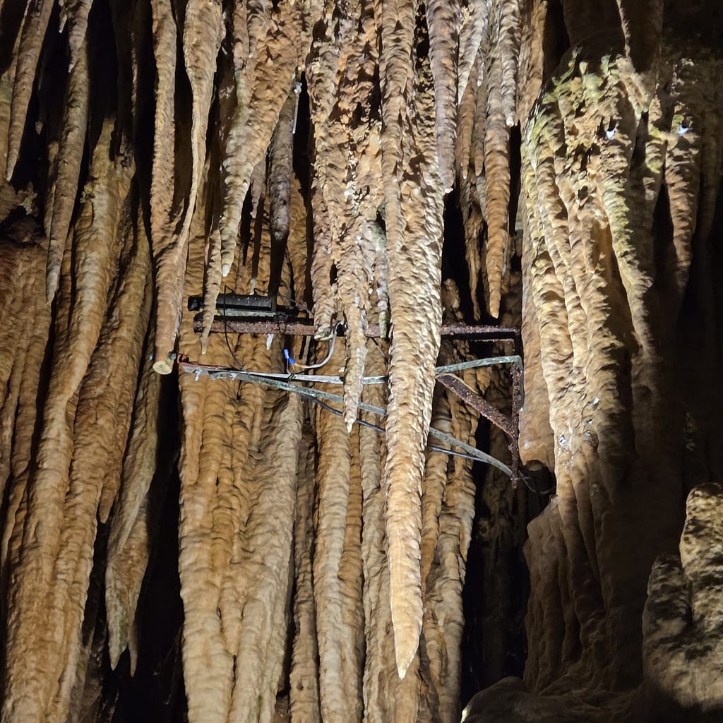 Pieces of the Great Stalacpipe Organ Underground in Luray Caverns