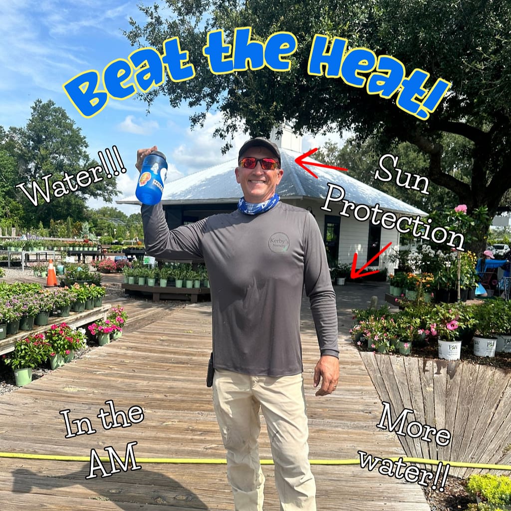 Picture of Owner Joey with advice for staying safe in the heat