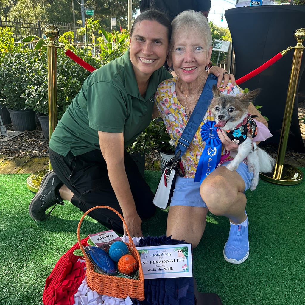 Kerby's Staff and Pet Parade Prize Winner (Owner and Dog) at Kerby's Nursery Plants & Pets
