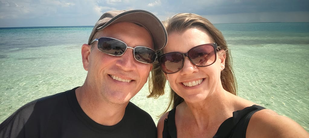 Joey and Kim at the Ocean