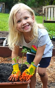 Abby in the Garden