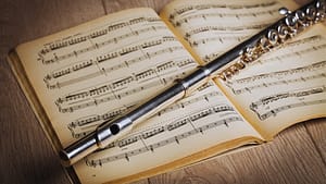 Flute on Book of Music