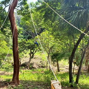 Lady Ziplining