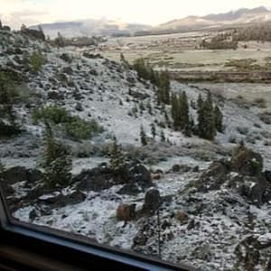 Snow in Colorado in Summer