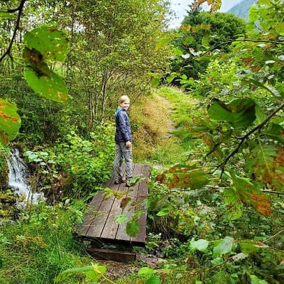 Abby Hiking in Norway