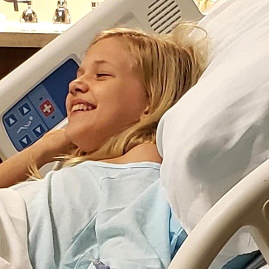 Abby (Girl) in a Hospital Bed