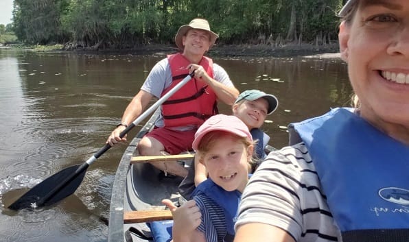 Bokor Family in a Canoe