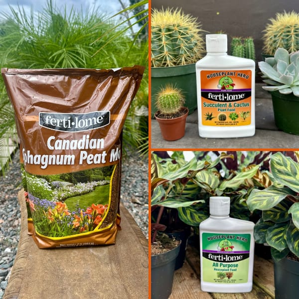 Plant Essentials: Sphagnum Peat Moss and 2 Fertilizers