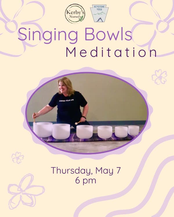 Singing Bowls Meditation at Kerby's Nursery, May 7, 2026