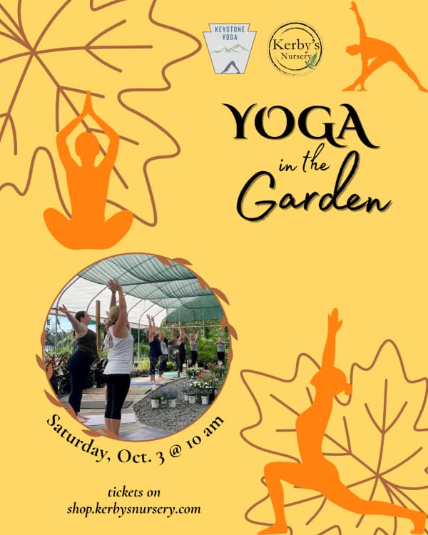 Kerby's Nursery Yoga in the Garden, October 3, 2026