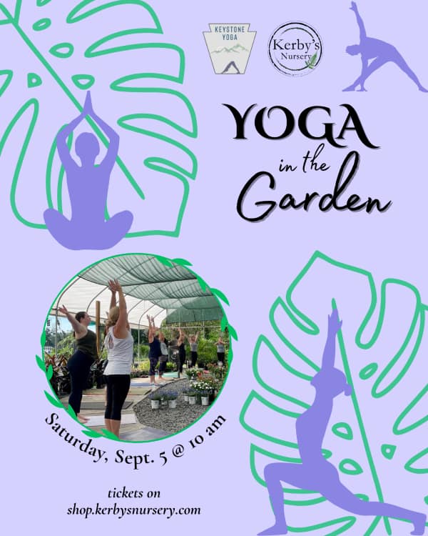 Kerby's Nursery Yoga in the Garden, September 5, 2026
