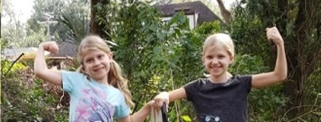 Girls Flexing Arms