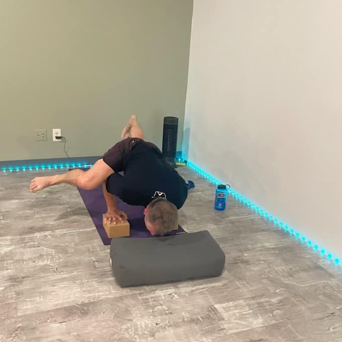 Joey Doing a Yoga Pose
