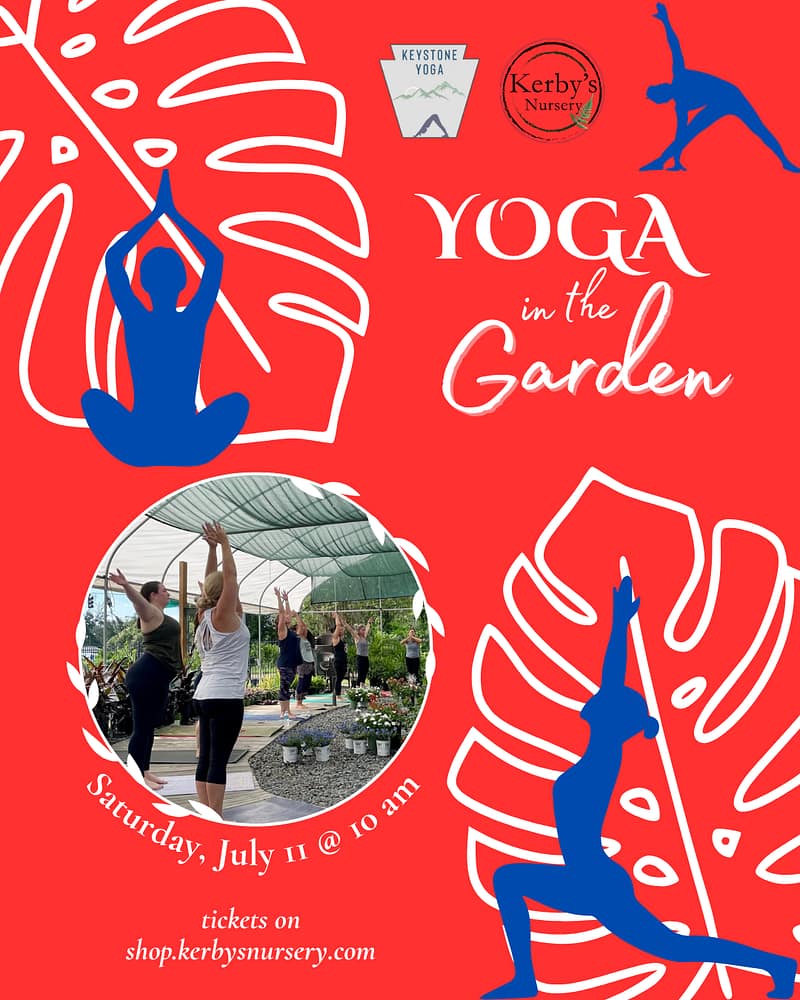 Kerby's Nursery Yoga in the Garden, July 11, 2026