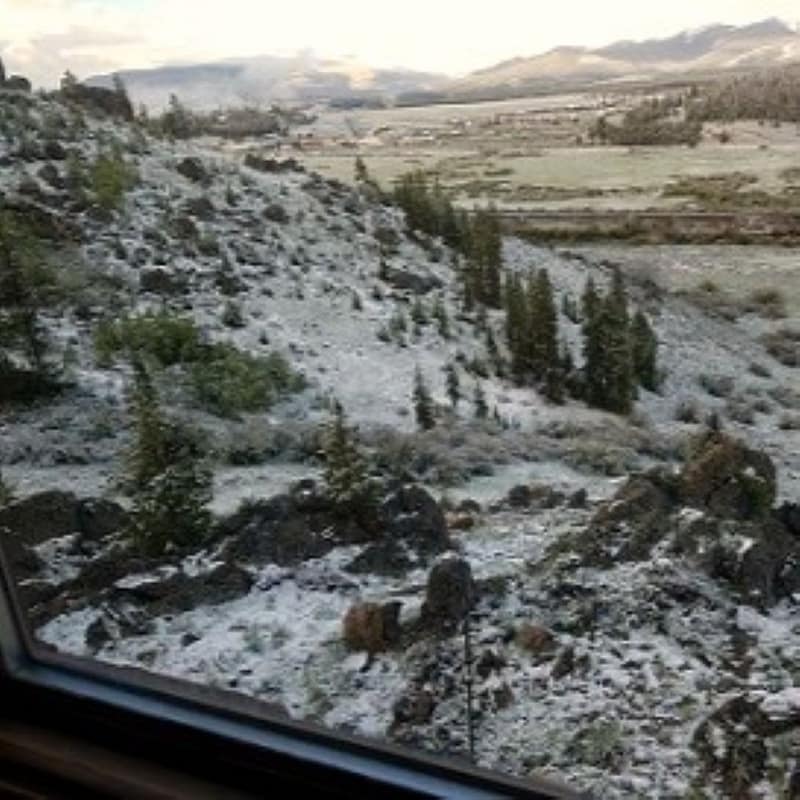 Snow in Colorado in Summer