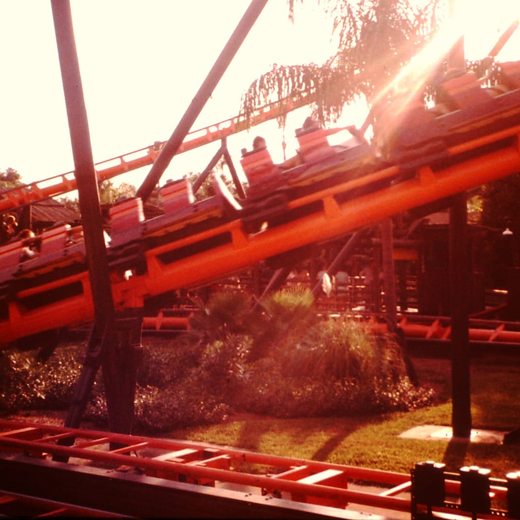 Python Rollercoaster at Busch Gardens in the 80s