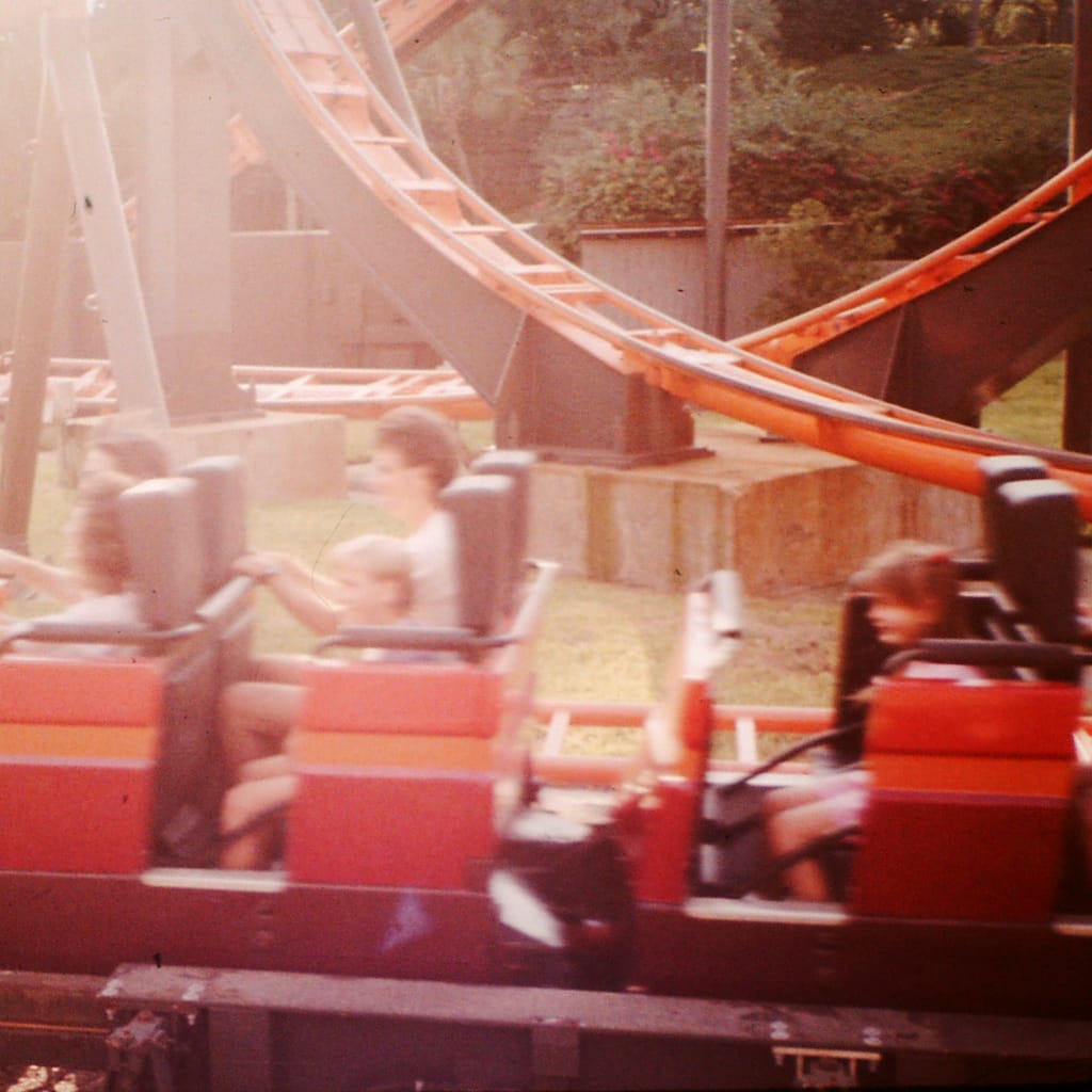 Scorpion Rollercoaster at Busch Gardens in the 80s