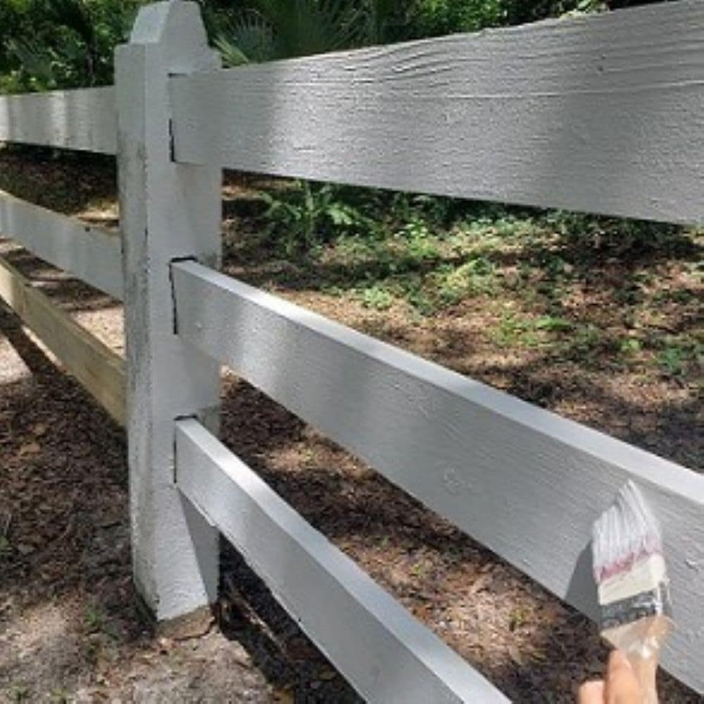 Painting a Fence White