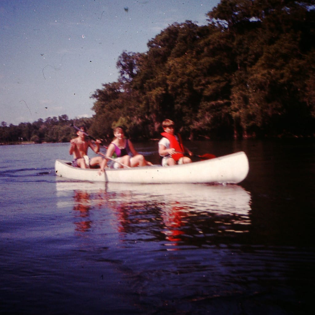 Teenagers Canoeing