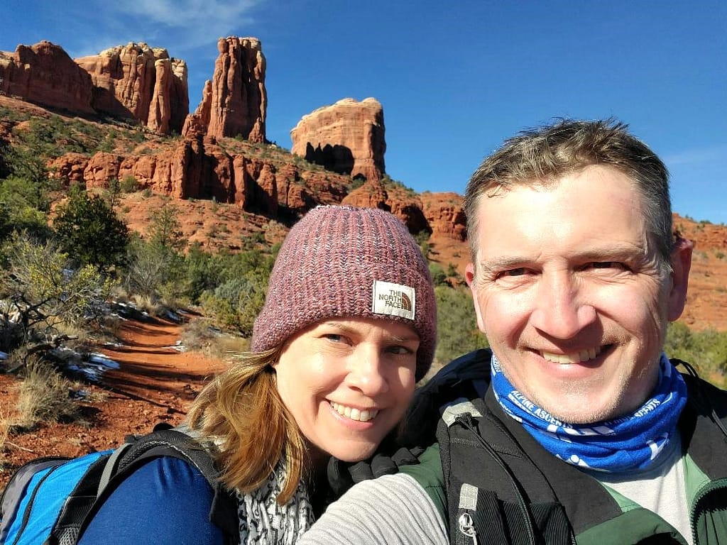 Kim and Joey at Cathedral Rock, Sedona, AZ