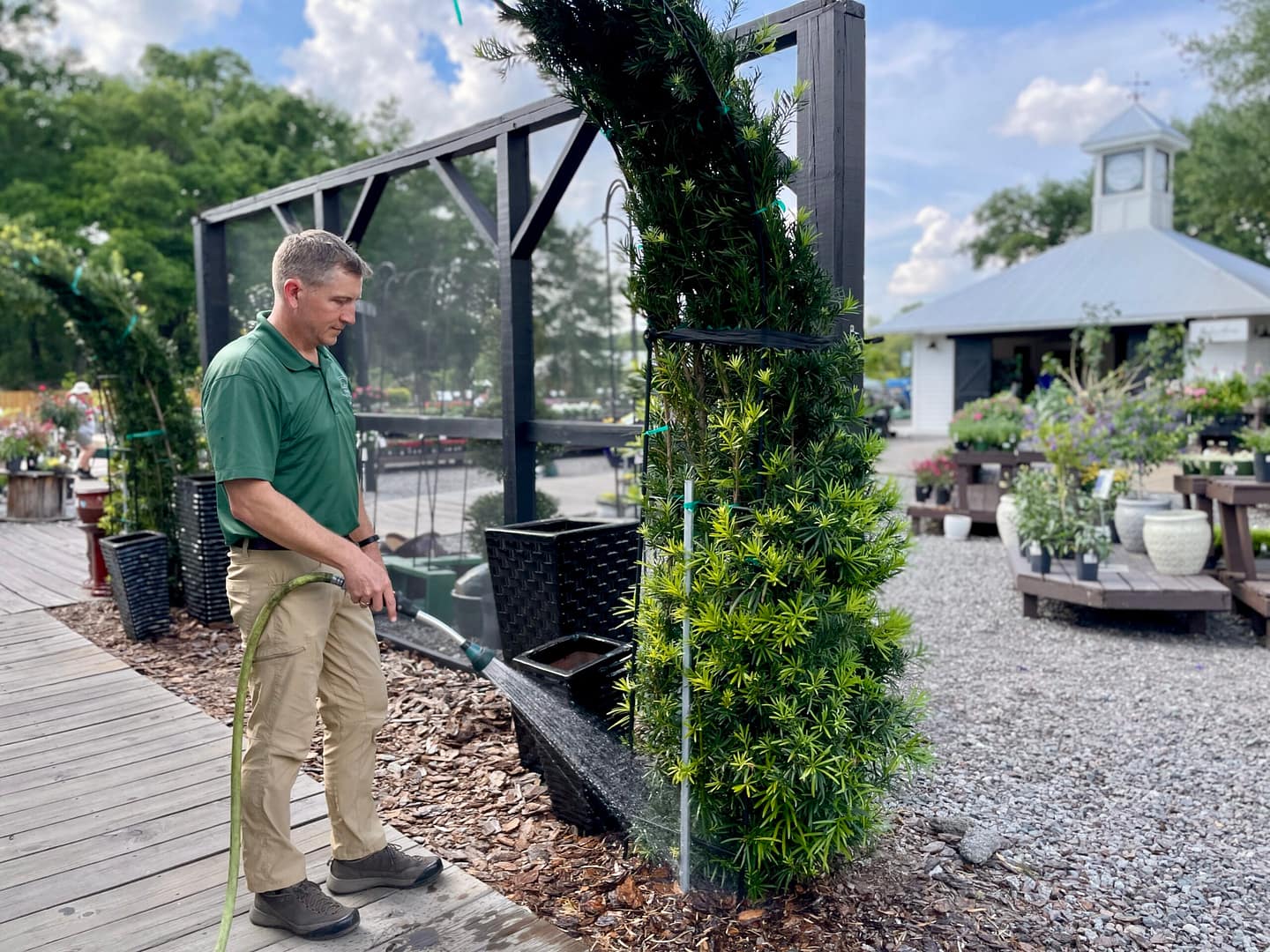 Watering with a Garden Hose