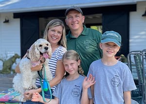 Bokor Family with Their Dog Pearl