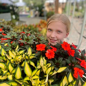 Abby with Flowers