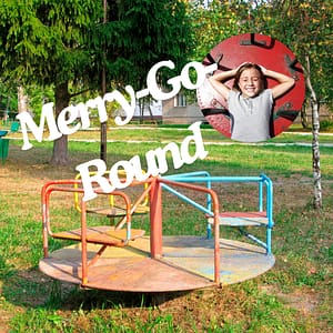 Merry-Go-Round in a Park, plus a Child on a Merry-Go-Round