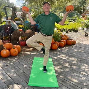 Joey in Yoga Tree Pose