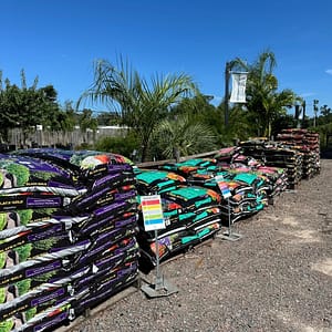 Bags of Soil on Pallets at Kerby's Nursery