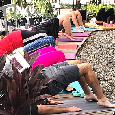 Yoga in the Garden at Kerby's Nursery