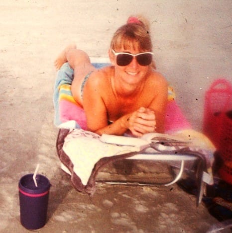 Mom on the Beach