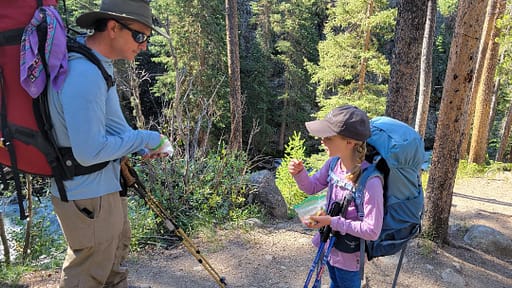 Maddy and Joey on a Hike