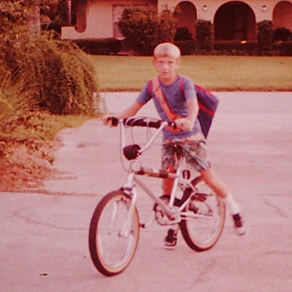 Joey (boy) on His Bike