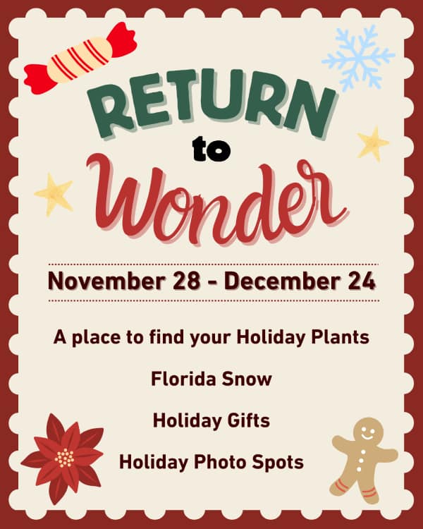 Kerby's Nursery Return to Wonder Holiday Season, Nov. 28 - Dec. 24, 2025