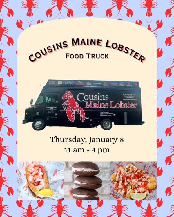 Cousins Maine Lobster Food Truck Pop-Up at Kerby's Nursery, January 8, 2026