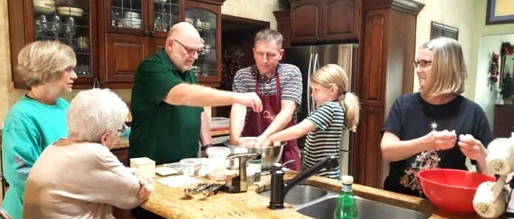 Making Meatballs for Christmas