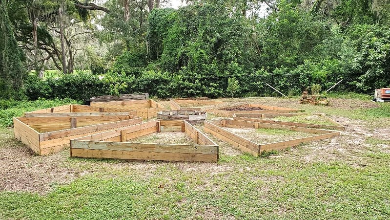 Mandala-Shaped Veggie Garden