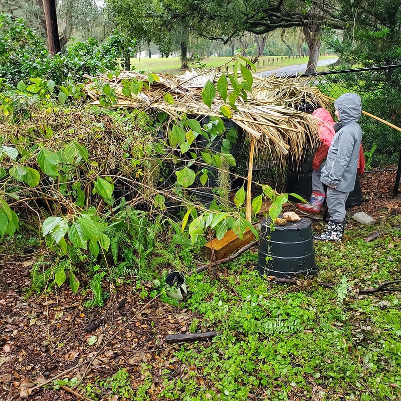 Rainy Day Activity in the Yard