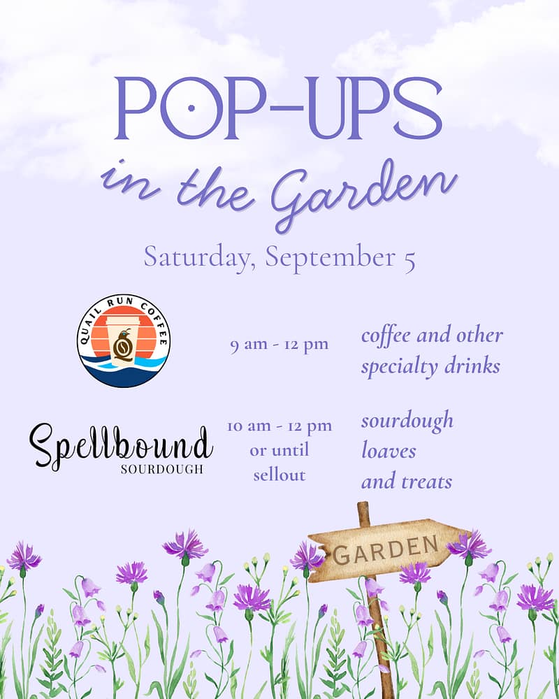 Pop-Ups at Kerby's Nursery, September 5, 2026
