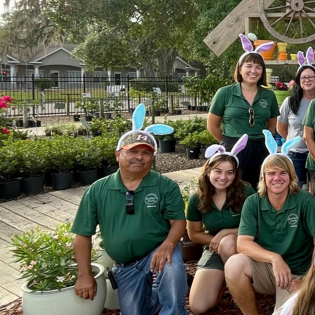 Minervo and Other Kerby's Staff with Bunny Ears for Easter 2023