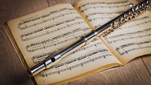 Flute on Book of Music