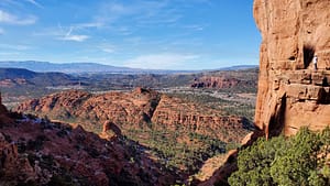 View of Red Rocks from Cathedral Rock, Sedona, AZ