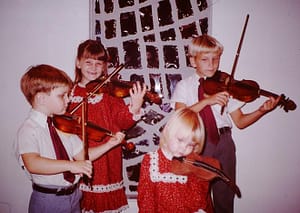 The Bokor Kids Playing Their Violins