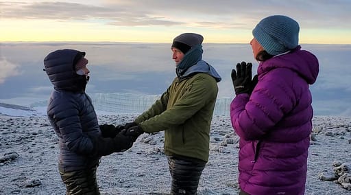 Renewing Wedding Vows on Top of Mt. Kilimanjaro