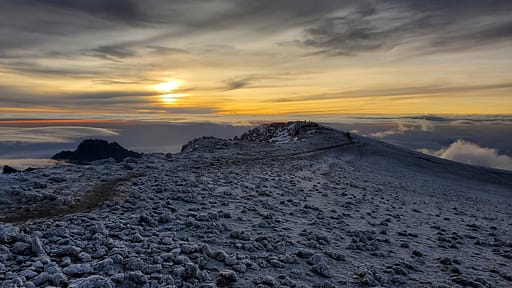 Sunrise from the Top of Mt. Kilimanjaro