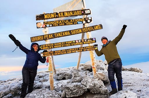 At the Summit of Mt. Kilimanjaro
