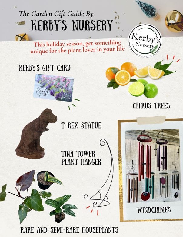 Kerby's Nursery Holiday Gift Guide Ideas 2021