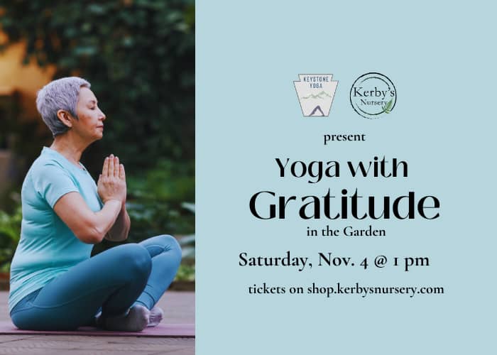 Kerby's Nursery Yoga with Gratitude Nov. 4, 2023